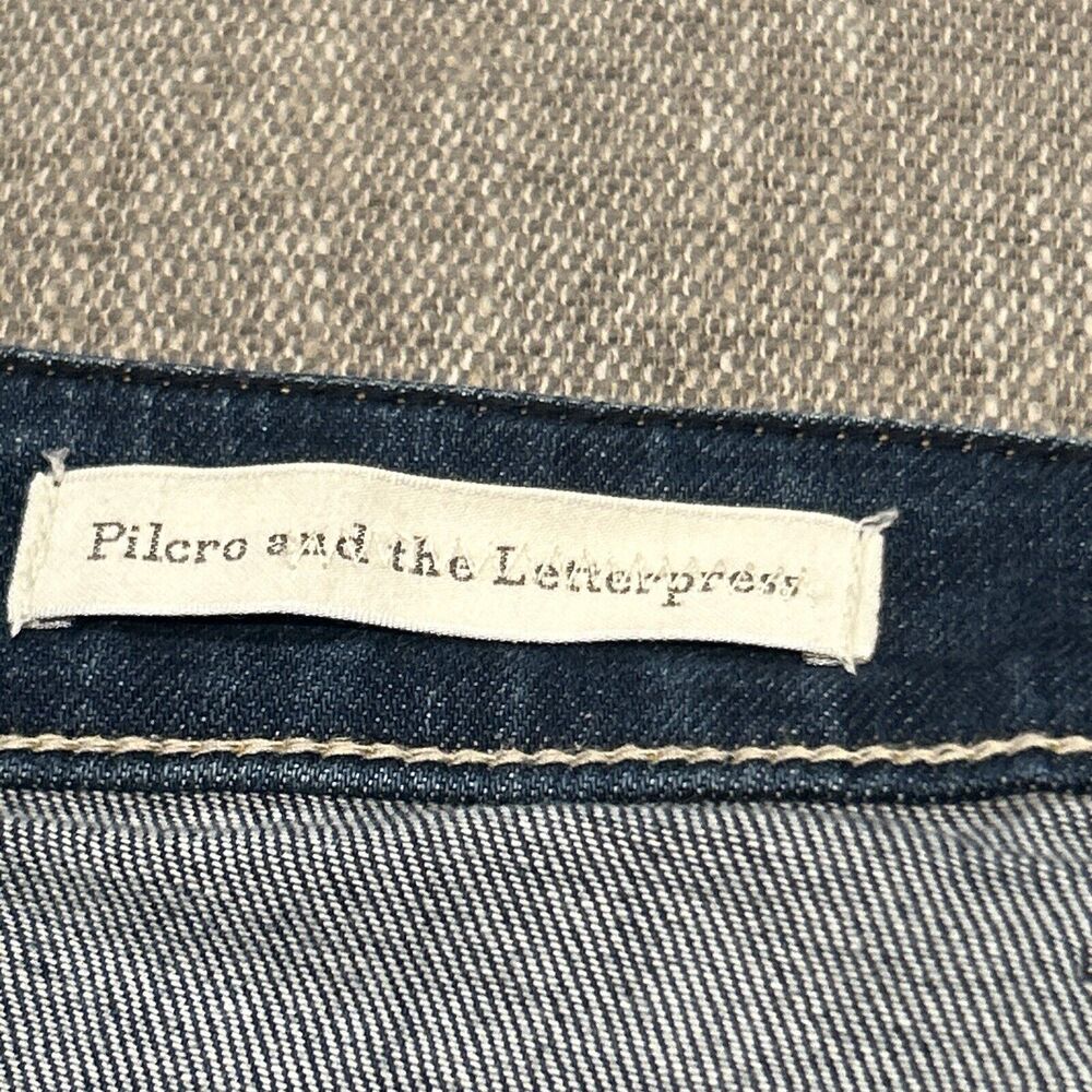 Pilcro and the Letterpress Jeans Womens 28 Parallel Straight Mid Rise Stretch - Picture 2 of 8